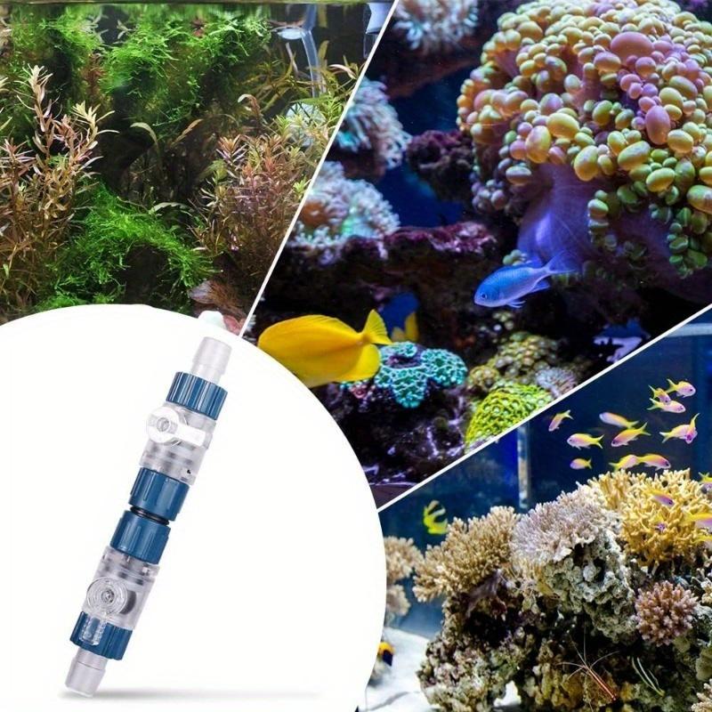 Dongke Aquarium Hose Valve, Double Sealed Fish Tank Quick Release Valve, with Water Flow Control Switch, Suitable for 12-22mm Hose Aquarium Fish Tank