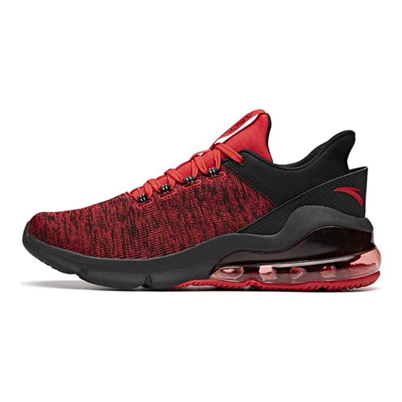Anta Cushioning Breathable Low top Training Shoes Men's Black Red 11917772-7