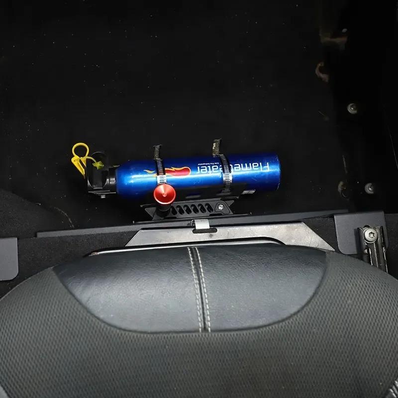For Land Rover Defender  90 110 130 2004-2019 Black Car Seat Adjustable Fire extinguishing bracket Interior Car Accessories BQQ0