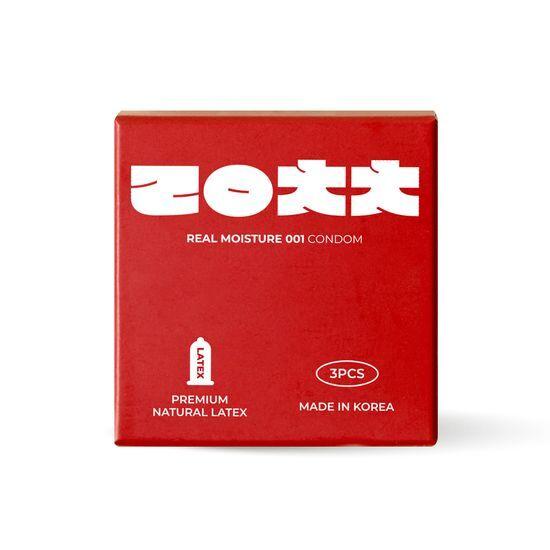 Real Moist 001 Condom, Choose 2 Types (3 Pieces/12 Pieces)