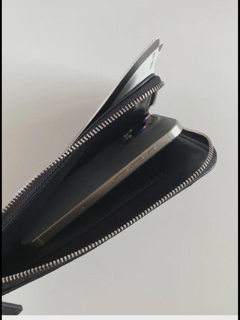 Bawang Tianxia 08 Yeni İnek Derisi Boyun Askılı Kart ve Telefon Tutucu