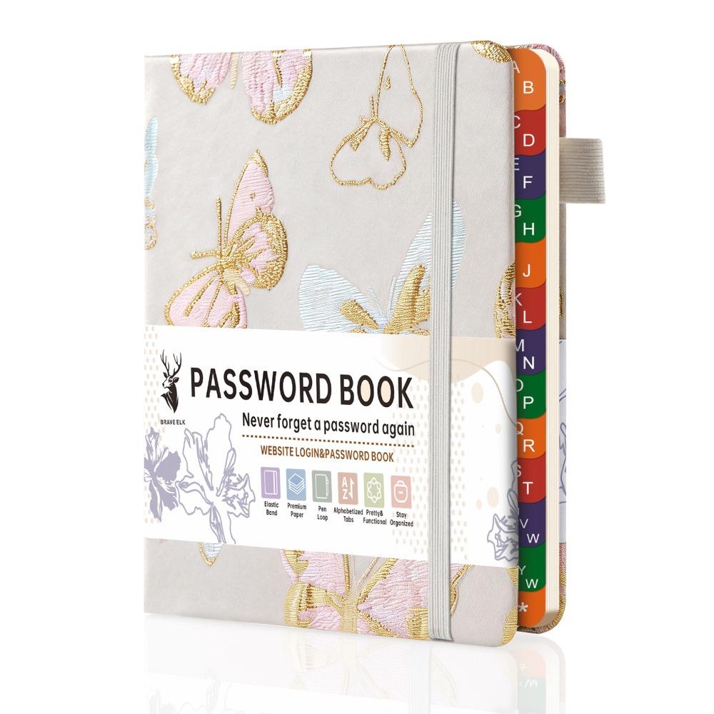

Soft Touch Hardcover B6 Embroidery Notebook Daily Notepad Office Work белый