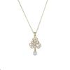 Women's Internet Celebrity Sunflower Zircon Flower Niche New Design Pendant Elegant Set Copper Bamboo Chain Necklace