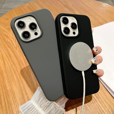 Apple 16 Liquid Official Magnetic Suction Mobile Phone Case Suitable for IPhone15proMax Silicone Anti-fall 14 Protective Case 13