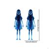 2 Pieces Halloween Zombie Girl Prop Theme Decor 2D Flat Yard Signs Garden Stakes for Lawn Front