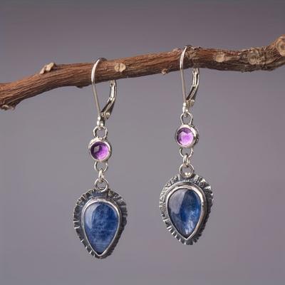 Pendientes colgantes con forma de lágrima y forma redonda, decoración de circonita brillante, estilo elegante de lujo, joyería chapada en plata, adornos para fiesta