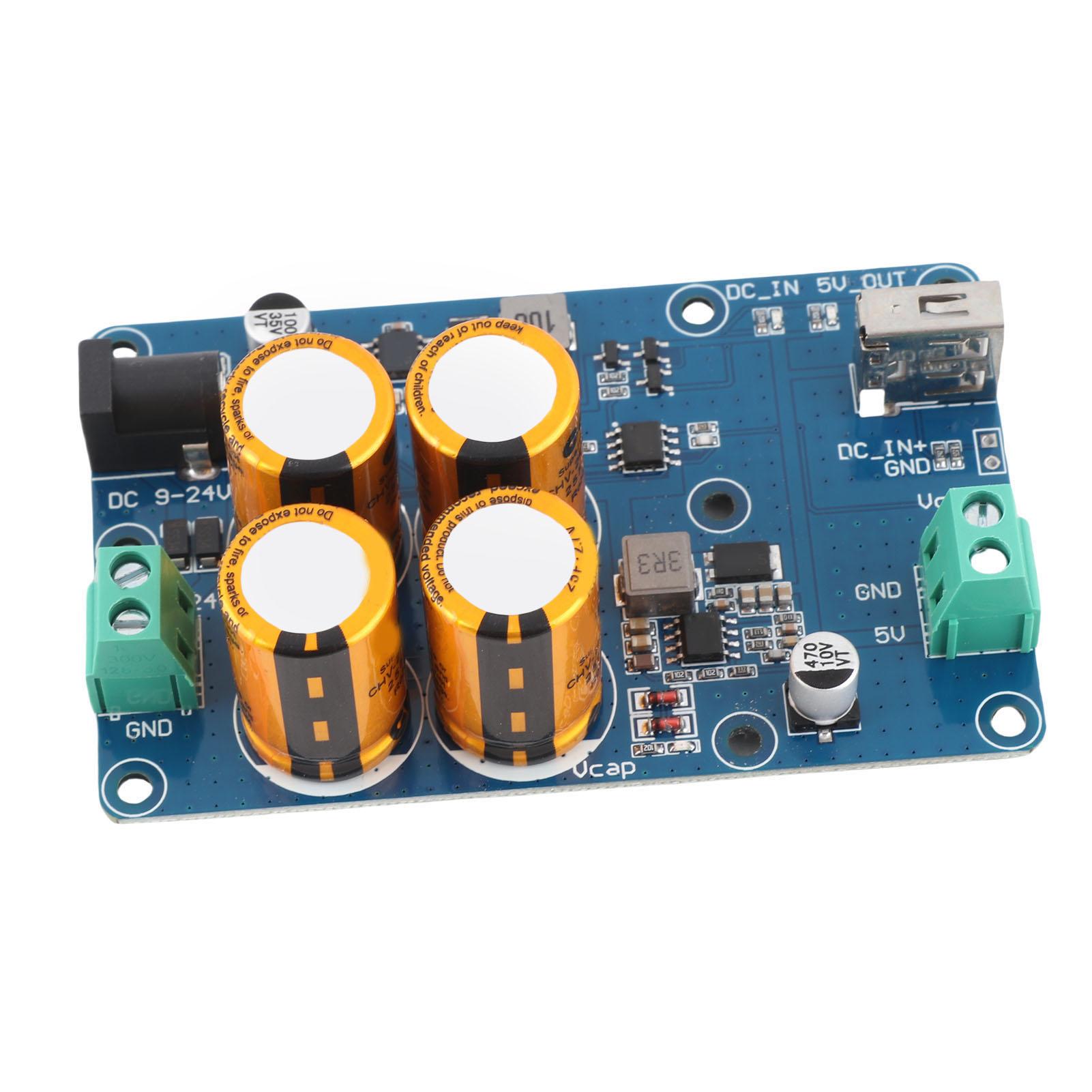 

Суперконденсаторний ДБЖ для RPI Джерело безперебійного живлення Вхід DC9‑24V Вихід DC5V3A 10‑60С Час роботи при відключенні живлення Дані