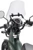 ZETA RACING CC110 Adventure Windshield Large Screen Light Smoke with Mobile Device Mounting Bar Stepless Angle and Height Ideal for Long Dirtfreak