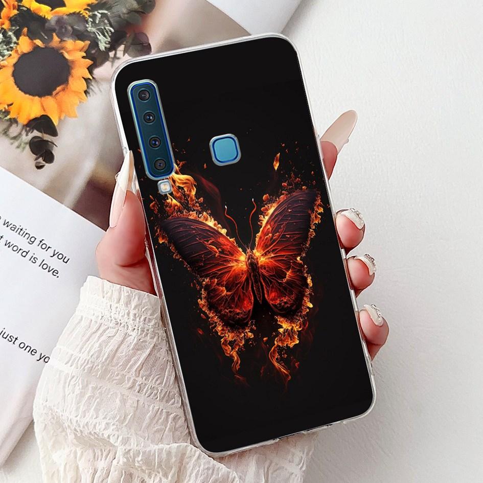 For Samsung Galaxy A7 A9 2018 Case New Fashion Flower Marble Soft Silicone Clear Phone Cover For Samsung A9 2018 SM-A920F Bumper