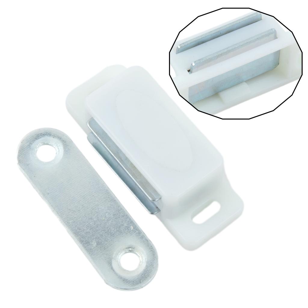 1Set Strong Door Magnetic Closer Cabinet Catch Latch Magnet Suction Bar Silence Magnetic Latch Catches Home Door Furniture