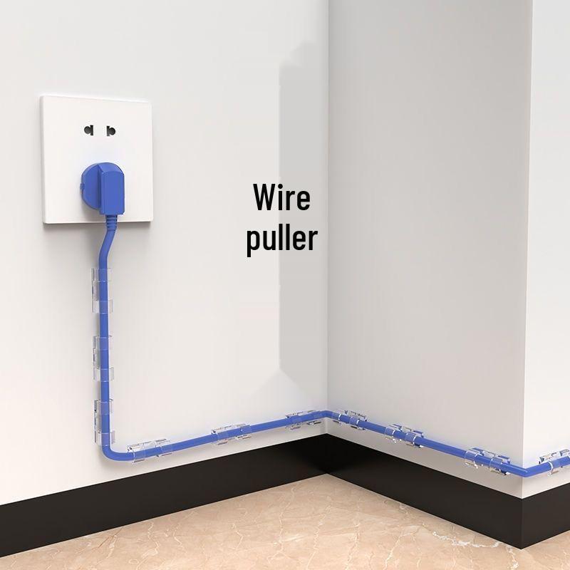 Punch-Free Traceless Cable Organizer: Self-Adhesive Wire Fixer and Router for Home Storage