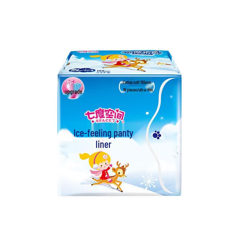 Space 7 Ice-Feel Fragrant Cotton Panty Liners 155mm