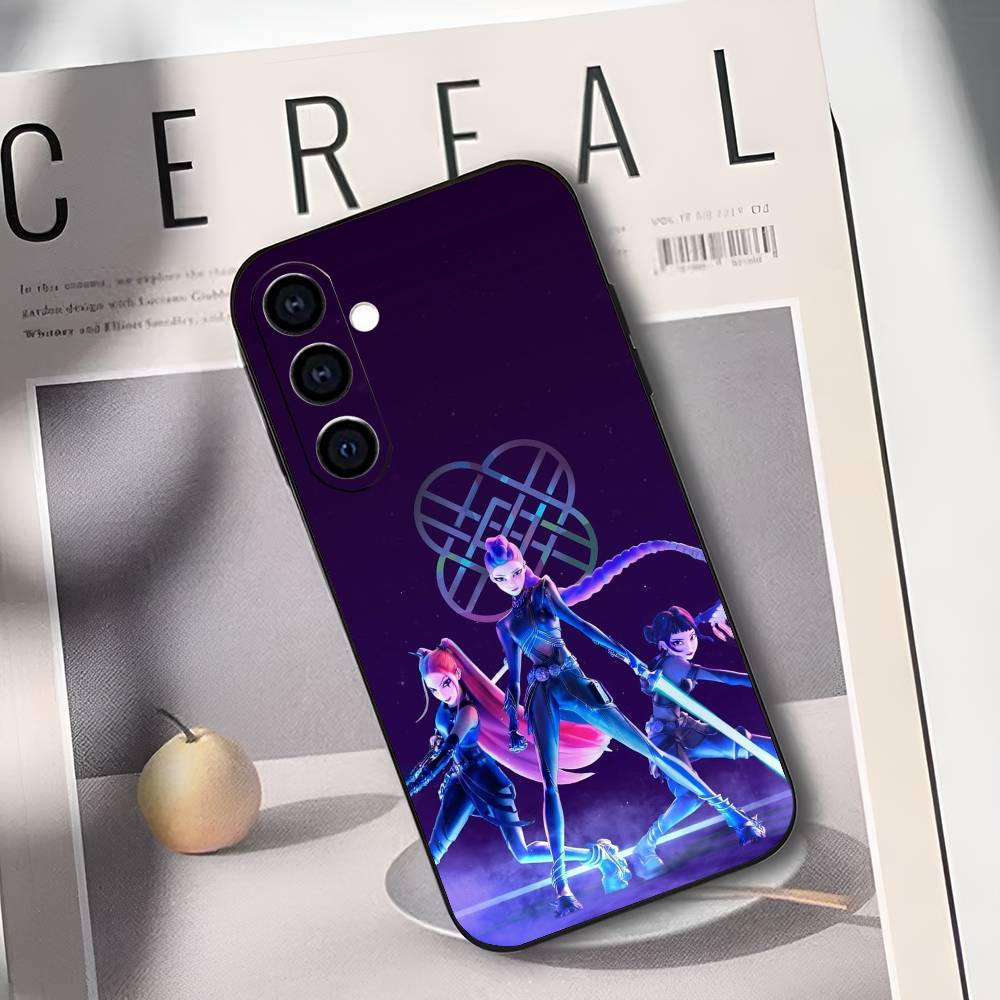 K-Pop D-Demons Hot H-Hunters Phone Case For Samsung Galaxy A73,A72,A71,A70,A53,A52,A51,Soft Silicone Black Cover