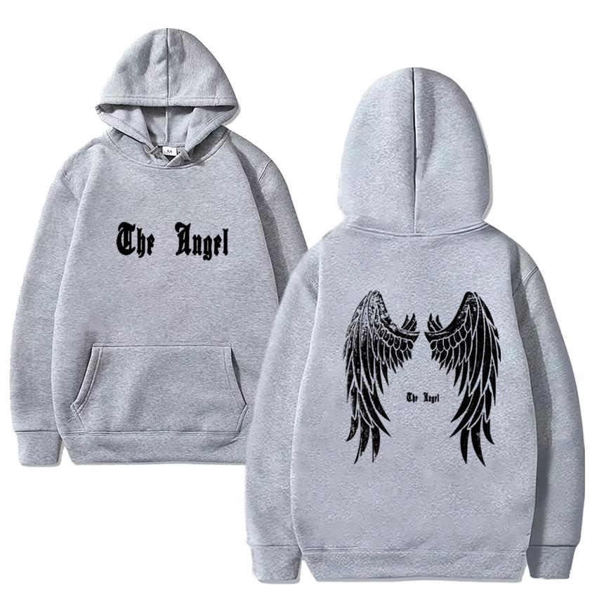 Trend bedruckter Grafik Engelsflügel Pullover Hoodie Unisex Vintage Harajuku Streetwear Herren Damen Fleece Langarm Sweatshirt