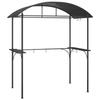 VidaXL Gazebo BBQ et étagères latérales anthracite 220x115x230cm acier 360138