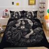 3D Beauty Skull Printing Bedspreads Twin Size Polyester Home Bedding Set Boy High Quality Home Duvet Cover Set