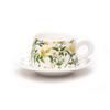 Light luxury creative flower printing afternoon tea coffee cup saucer set household breakfast cup couple exquisite gift