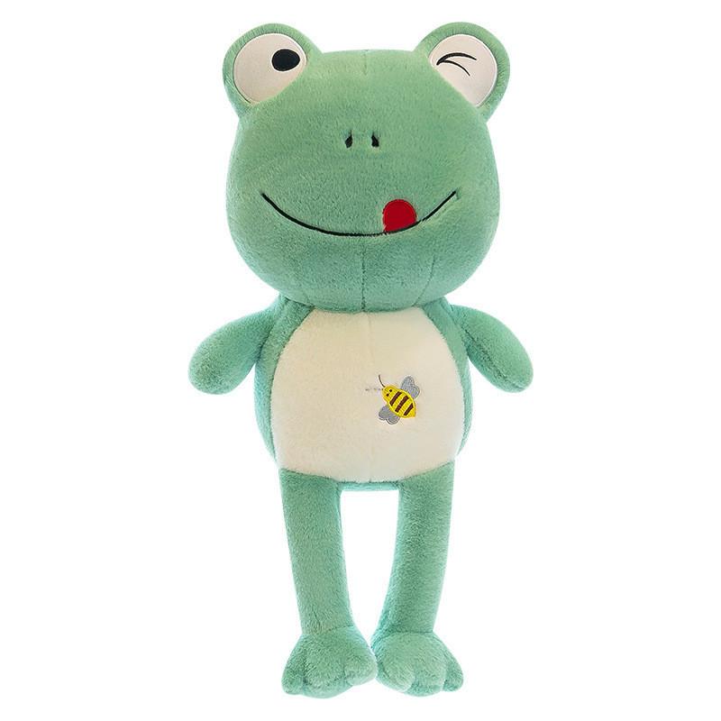 Cozy Plush Frog Toy Bedtime Hugging Stuffed Doll For Kids Decor Perfect Gift