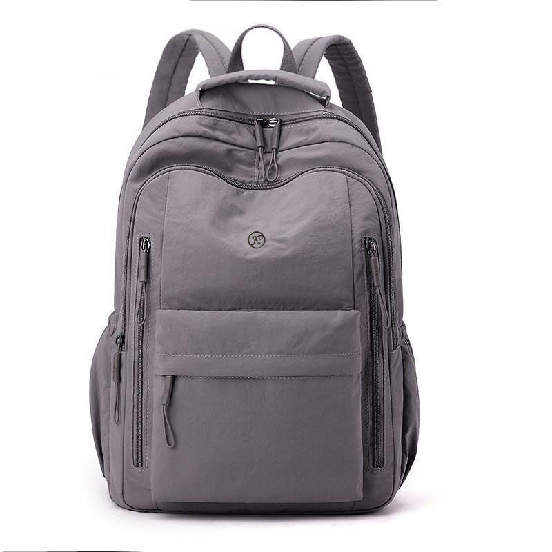 Schoolbag Backpack Women's 1011 New Fashion Versatile School Bag Large Capacity Lightweight Oxford Cloth Minimalist Wear-resistant Travel Backpack