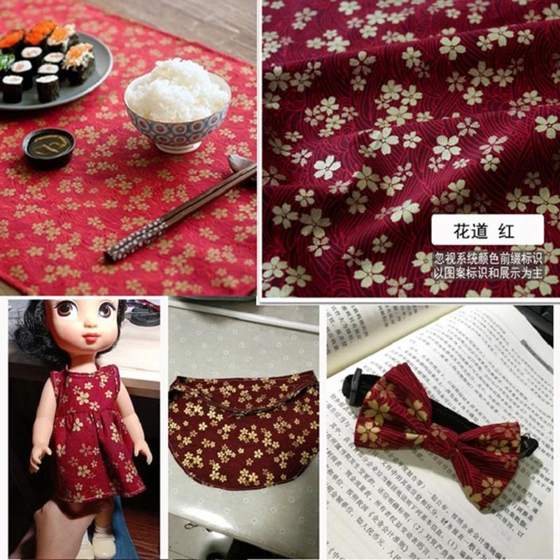 30Pcs Japanese Printed Cotton Fabric DIY Needlework Dress Patchwork Cloth Quilting Handmade Sewing Home Textile Material 20*25cm