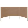 VidaXL Paravent 3 panneaux Tissu 400 x 120 cm Taupe