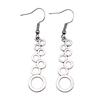 Filigree Teardrop Dangle Earrings Vintage Boho Leaf Drop Earrings For Women Ethnic Retro Jewelry