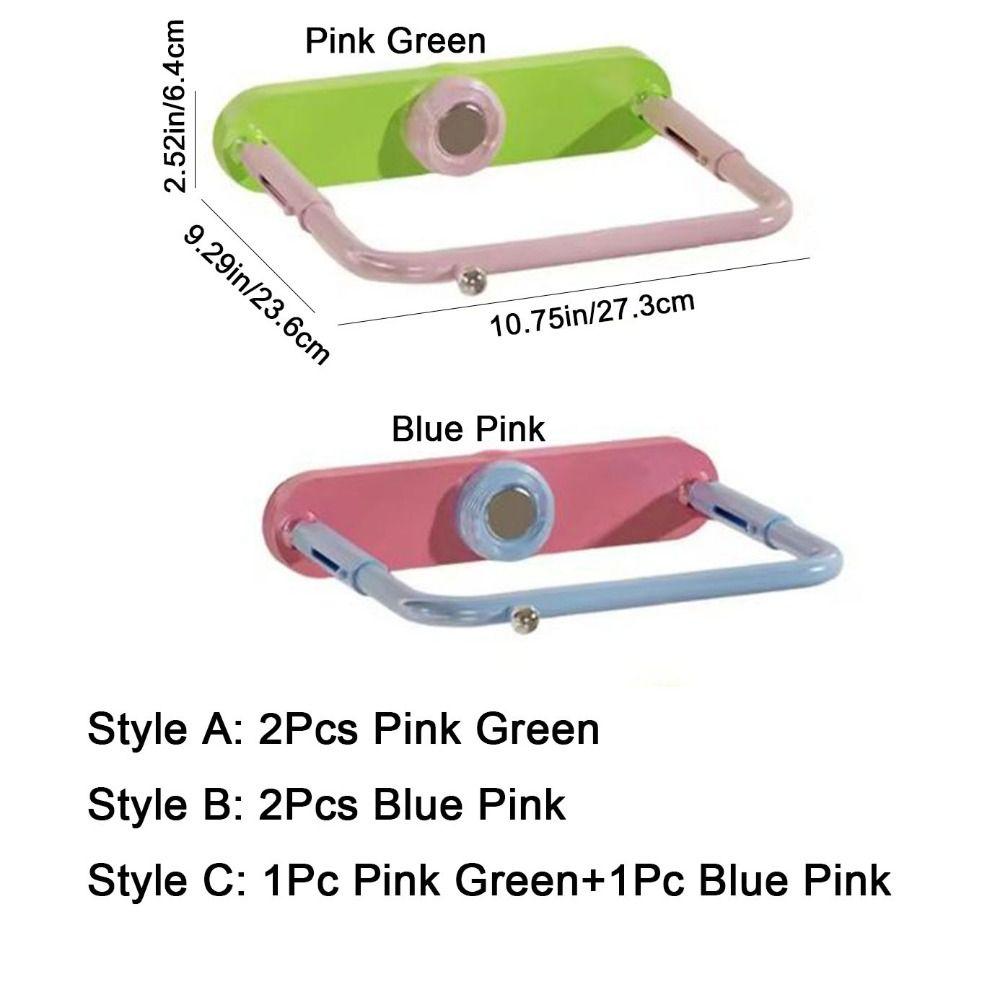 2Pcs No Punching Telescopic Washbasin Rack Plastic Pot Lid Storage Rack  Bathroom