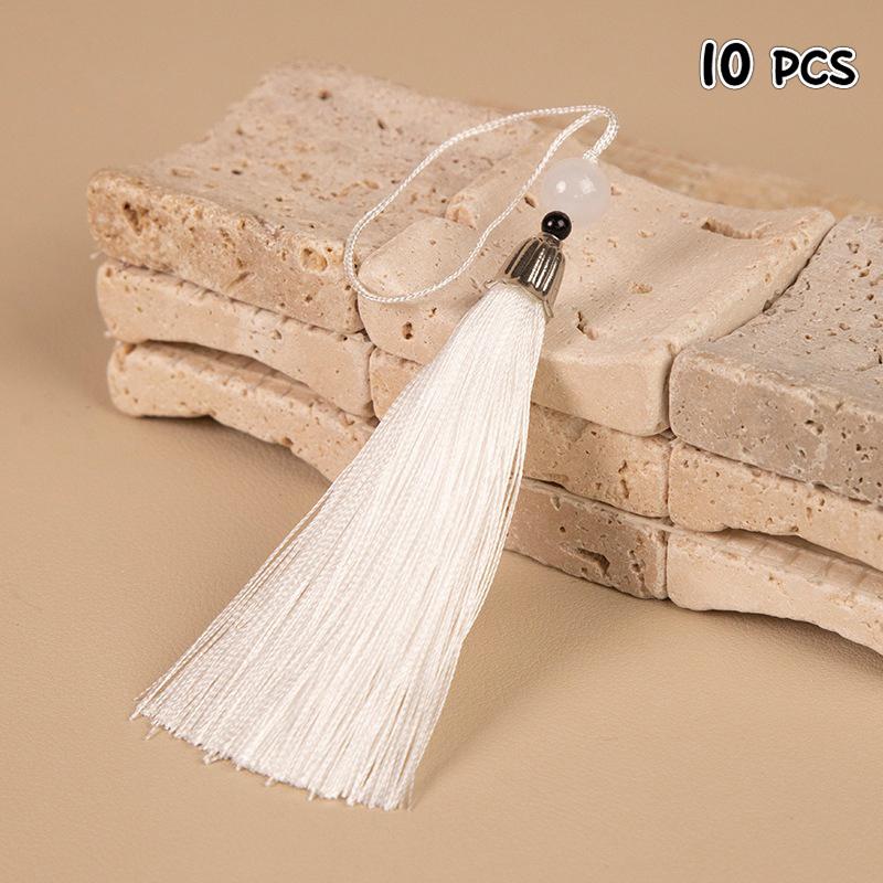 10Pcs Mini Tassel Silky Handmade Soft Tassels Diy Craft Jewelry Car Key Chain Decor Pendant Diy Craft Jewelry Making Accessories A2