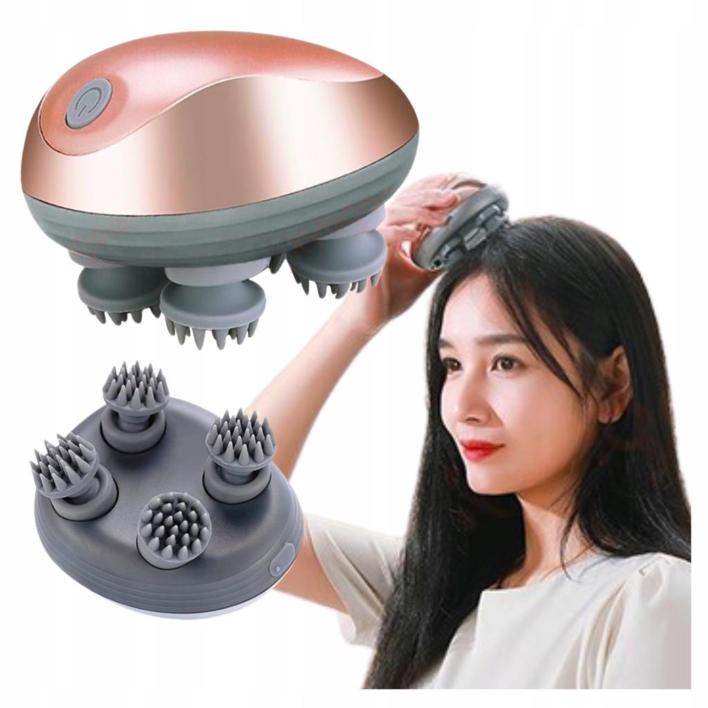Electric Portable Scalp Hair Massager With 3 Speeds, Silent Usb
