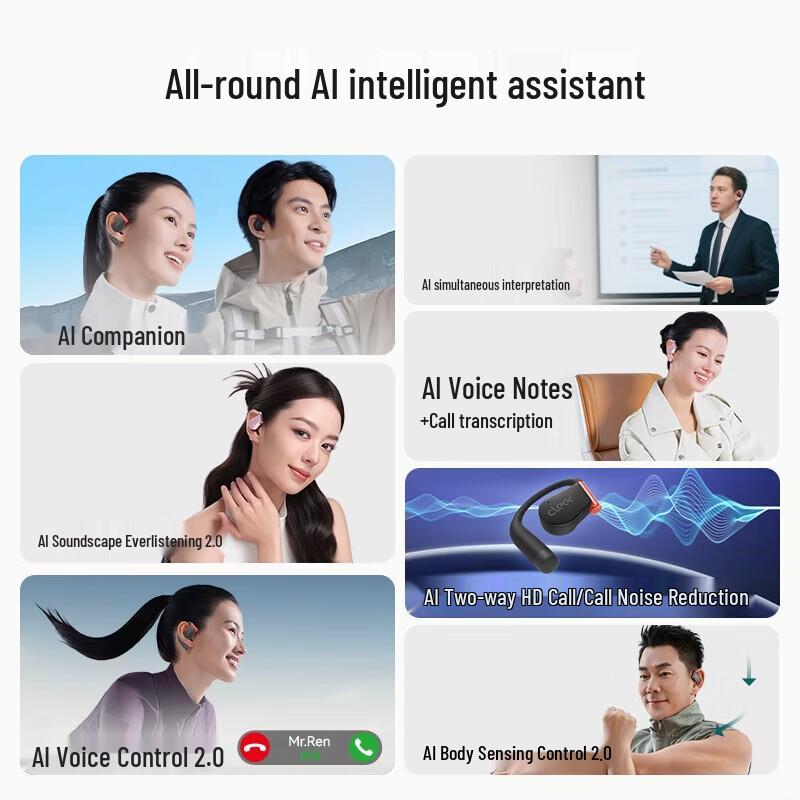 Cleer ARC 5 Open-Ear AI Bluetooth Sport Headphones