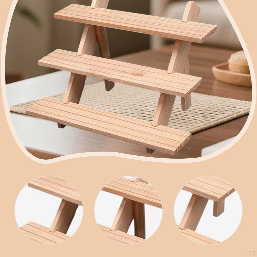 Display Stand for Figurines, Cardboard Earring Stand, Wooden Riser Candles, , Figurines