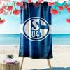 Asciugamano da Spiaggia Stampato FC Schalke 04, Asciugamano Grande Morbido ad Asciugatura Rapida per Spiaggia Campeggio Nuoto