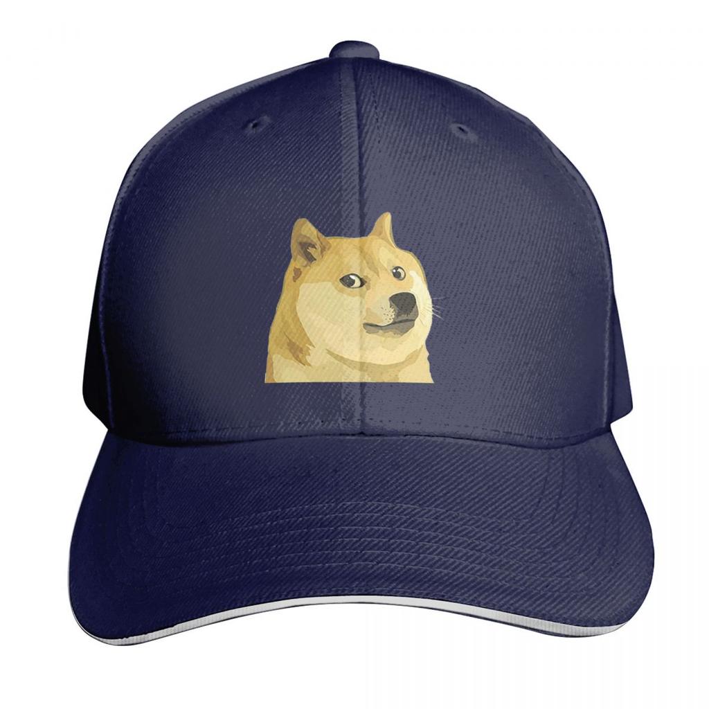 Doge The Dogecoin Funny Bitcoin Cap Fashion Casual Baseball Caps Adjustable Hat Hip Hop Summer Unisex Baseball Hats