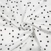 European & American Style Polka Dot Pleated Tie-Up Tank Top with Round Neck, Versatile and Slim Fit