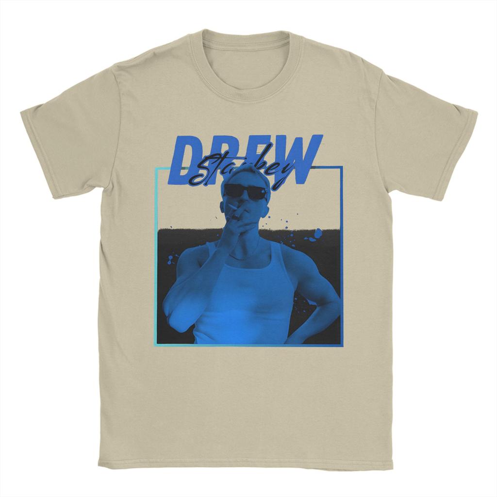 Grappig Drew Starkey T-shirt Voor Unisex Ronde Hals Puur Katoen T-shirt Korte Mouw T-shirt Grote Maten Tops