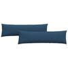 Sofa Cushions 2 Pcs Blue 145 X 40 Cm Fabric
