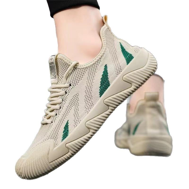 Summer new sports fly-woven deodorant board shoes breathable fashion casual mesh shoes