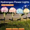 Realistic Solar Embroidered Flower Lamp Decorative Lighting Outdoor Hydrangea Light  Patio Decor