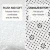 Christmas Bathroom 3Piece Flannel Mat Set Bath Mat Set Toilet Coverushaped Foot Pad Gift Bathroom Decor