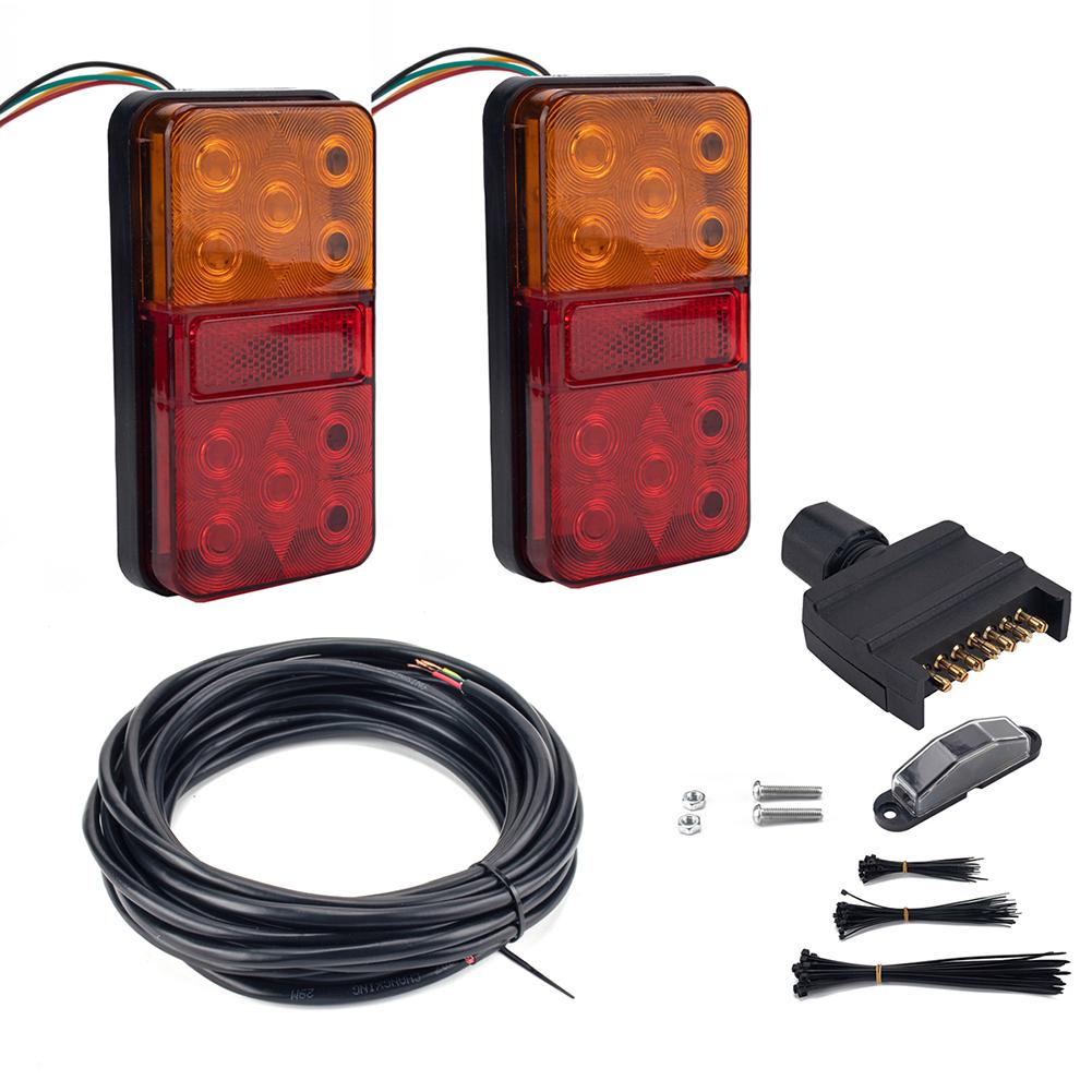 5 Piece LED Brake Lights and Rear Trailer Marker Lights 4-Way Trailer Light Wiring Kit ABN Rear Trailer Lights LED Kit 5 Piece LED Brake Lights and Rear Trailer Marker Lights 4-Way Trailer Light Wiring Kit ABN Rear Trailer Lights LED Kit