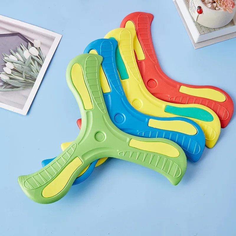 Kids Soft Boomerang Toy Three-Leaf Cross Outdoor Flying Disc Interactive Sports Game for Adults And Kids Decompression Gift