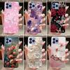 Pentru Husa Cubot P80 2023 Silicon Moale TPU Jelly Carcasa Telefon Pentru CubotP80 Capac Lux Fashion Fluture Floare Bumper Clar Coajă