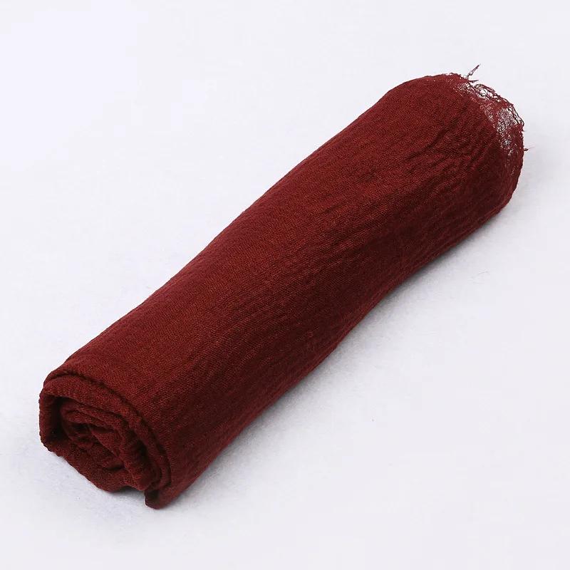 185*90cm Candy Color Cotton Linen Long Scarf Hijab Pashmina Lady Shawls Wraps Head Scarves Neck Bandana Men Scarf/Black Scarves