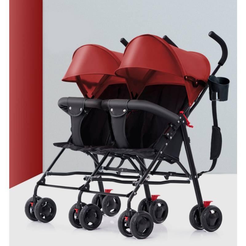Wheeled Six Twin Baby Stroller Ultra Lightweight Fold Multi Functional Stroller