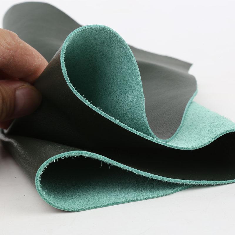 Dark green 1.2mm thick embossed leather material, first layer cowhide, genuine leather, art soft leather sofa seat headboard lea