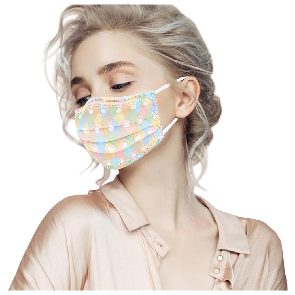 Adult  Women Man  Disposable Face Mask Industrial 3Ply Ear Loop 10PC Mask