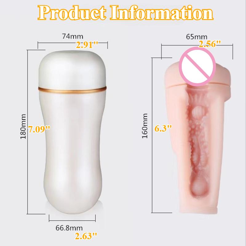 Fleischtexturierter Leichter Lebensechter Vagina Vakuumsaugender Herren Masturbator Sexspielzeug Für Männer,Weicher Und Realistischer Penis Sex Trainer