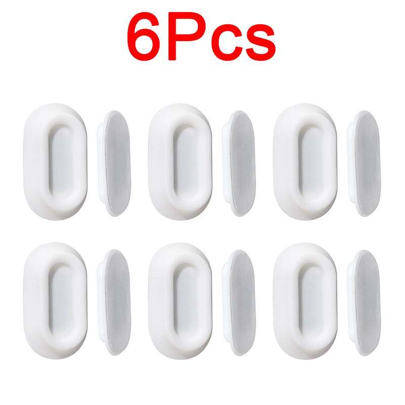6 Pack Magnetic Remote Control Holder Self-Adhesive Wall Mount Multi‑Purpose Remote Control Support For Home Office JYSNJ04