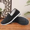 New Old Beijing Cloth Shoes Men's Casual Shoes Breathable, Non-slip and Wear-resistant One-pedal Driving Shoes Black Cloth Shoes