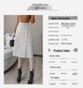 Black A-line Woolen Skirt: Hip-Hugging Design for Pear-shaped Figures, Thick Material for Autumn/Winter 2025, Mid-length.